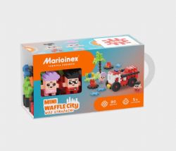 MARIOINEX MINI WAFFLE - CAMION DE POMPIER 80 PCS (FR-EN)